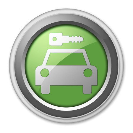 Icon, Button, Pictogram with Car Rental symbolの写真素材