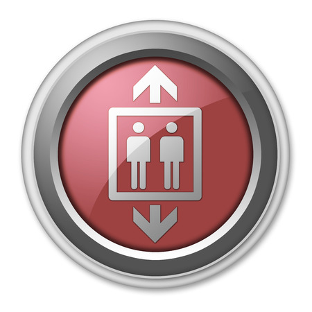Icon, Button, Pictogram with Elevator symbolの写真素材