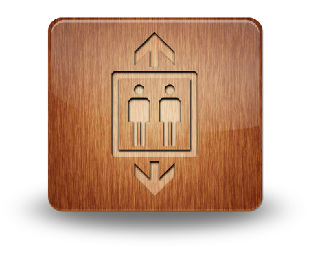 Icon, Button, Pictogram with Elevator symbolの写真素材