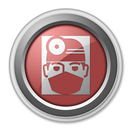 Icon, Button, Pictogram with Physician symbolの写真素材