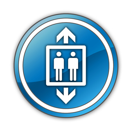Icon, Button, Pictogram with Elevator symbolの写真素材
