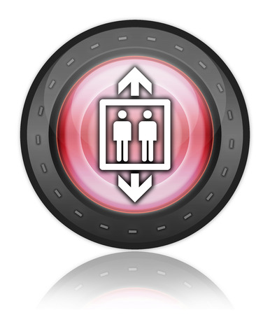 Icon, Button, Pictogram with Elevator symbolの写真素材