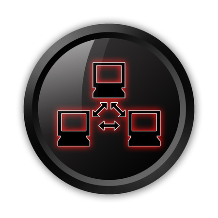 Icon, Button, Pictogram with Network symbolの写真素材