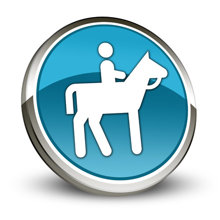 Icon, Button, Pictogram with Horse Trail symbolの写真素材