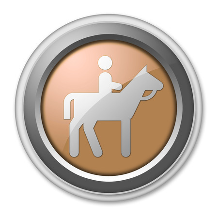 Icon, Button, Pictogram with Horse Trail symbolの写真素材