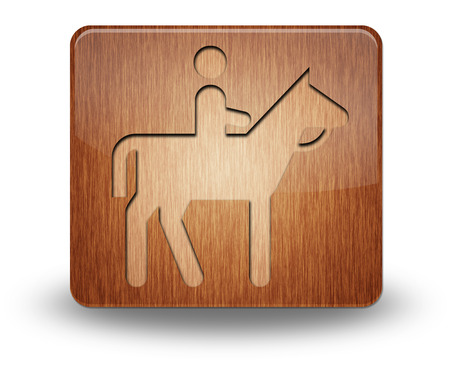 Icon, Button, Pictogram with Horse Trail symbolの写真素材