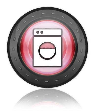 Icon, Button, Pictogram with Laundromat symbolの写真素材