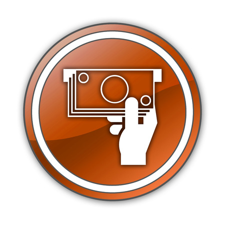 Icon, Button, Pictogram with ATM symbolの写真素材