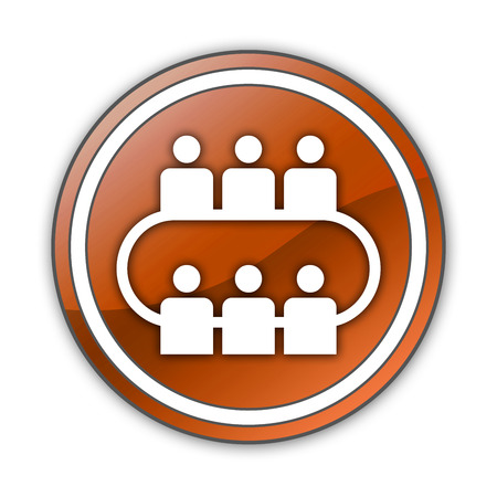 Icon, Button, Pictogram with Conference symbolの写真素材
