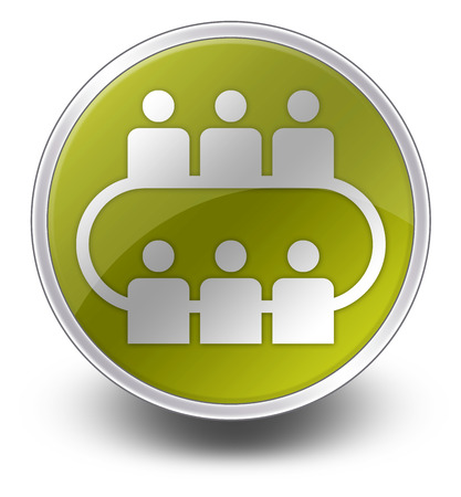 Icon, Button, Pictogram with Conference symbolの写真素材