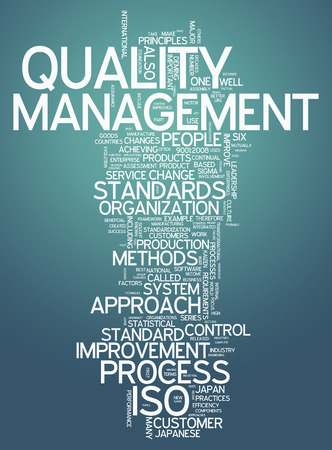 Word Cloud with Quality Management related tagsの写真素材