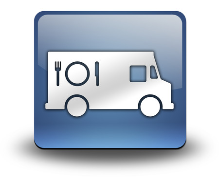 Icon, Button, Pictogram with Food Truck symbolの写真素材