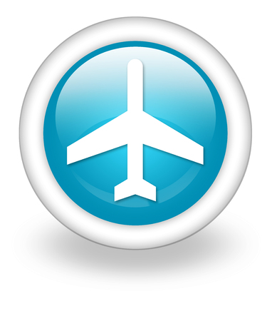 Icon, Button, Pictogram with Airport symbolの写真素材