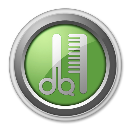 Icon, Button, Pictogram with Barber Shop symbolの写真素材