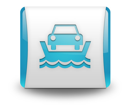 Icon, Button, Pictogram with Vehicle Ferry symbolの写真素材