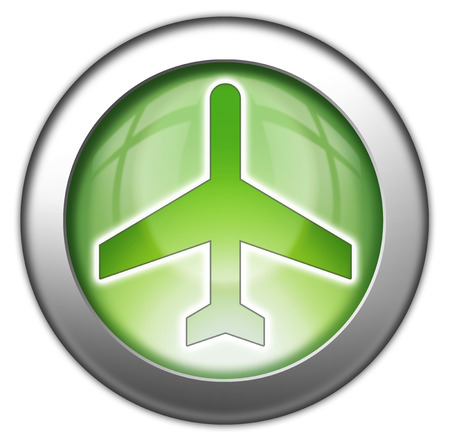 Icon, Button, Pictogram with Airport symbolの写真素材