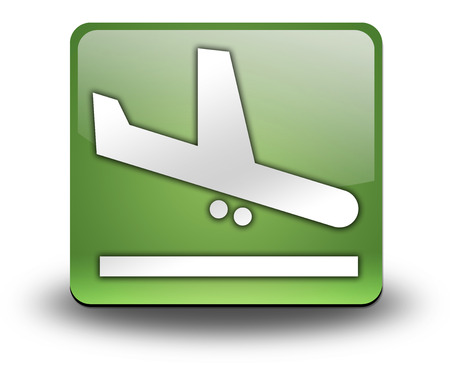 Icon, Button, Pictogram with Airport Arrivals symbolの写真素材