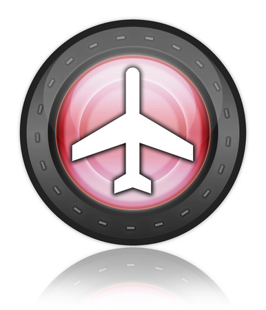 Icon, Button, Pictogram with Airport symbolの写真素材