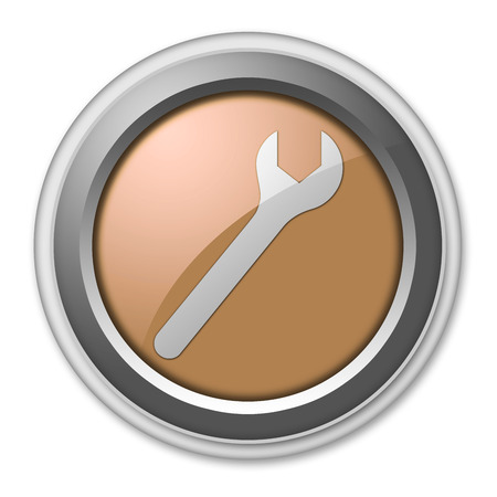 Icon, Button, Pictogram with Mechanic symbolの写真素材