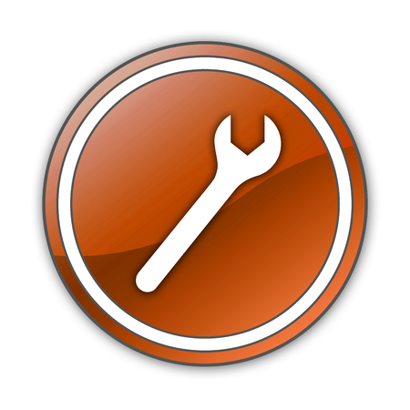 Icon, Button, Pictogram with Mechanic symbolの写真素材