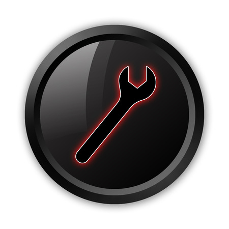 Icon, Button, Pictogram with Mechanic symbolの写真素材