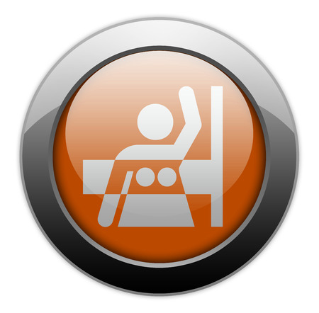 Icon, Button, Pictogram with Mammography symbolの写真素材