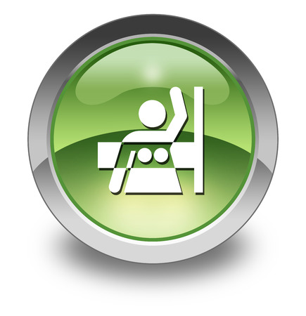 Icon, Button, Pictogram with Mammography symbolの写真素材