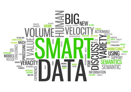 Wordcloud with Smart Data related tagsの写真素材