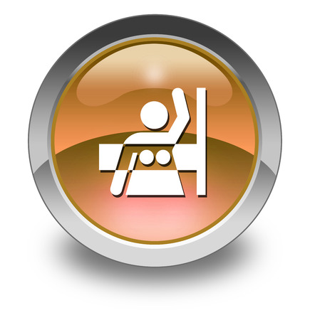 Icon, Button, Pictogram with Mammography symbolの写真素材