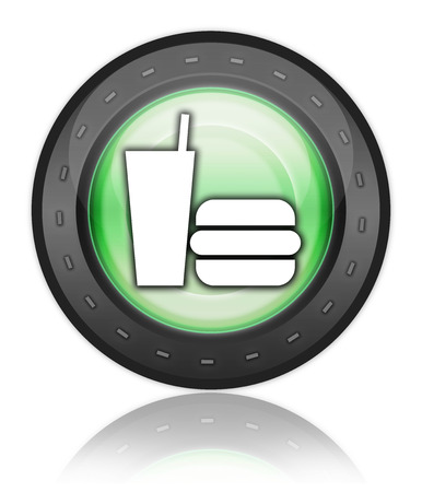 Icon, Button, Pictogram with Fast Food symbolの写真素材