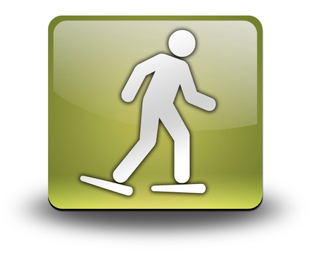 Icon, Button, Pictogram with Snowshoeing symbolの写真素材