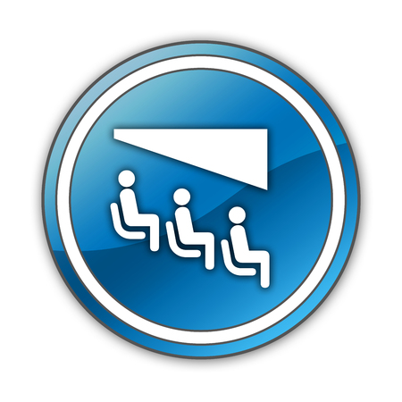 Icon, Button, Pictogram with Theater symbolの写真素材