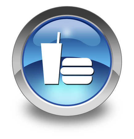 Icon, Button, Pictogram with Fast Food symbolの写真素材