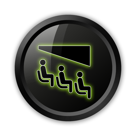Icon, Button, Pictogram with Theater symbolの写真素材