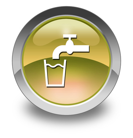 Icon, Button, Pictogram with Running Water symbolの写真素材