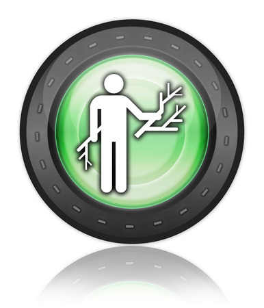 Icon, Button, Pictogram with Wood Gathering symbolの写真素材