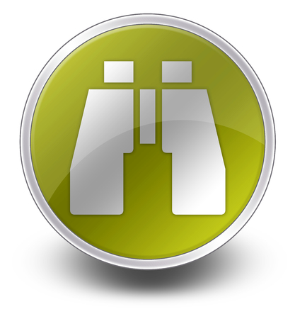 Icon, Button, Pictogram with Wildlife Viewing symbolの写真素材