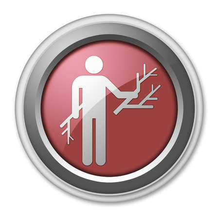 Icon, Button, Pictogram with Wood Gathering symbolの写真素材