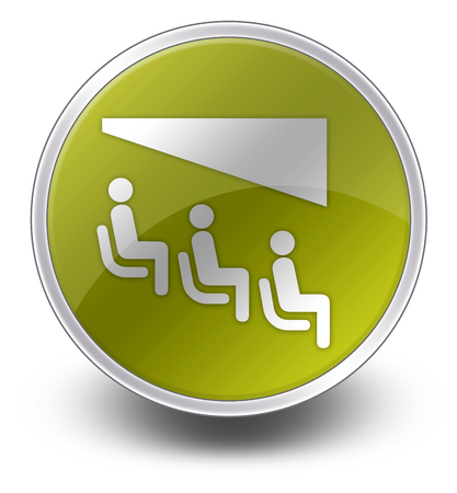 Icon, Button, Pictogram with Theater symbolの写真素材