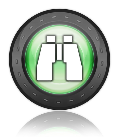 Icon, Button, Pictogram with Wildlife Viewing symbolの写真素材