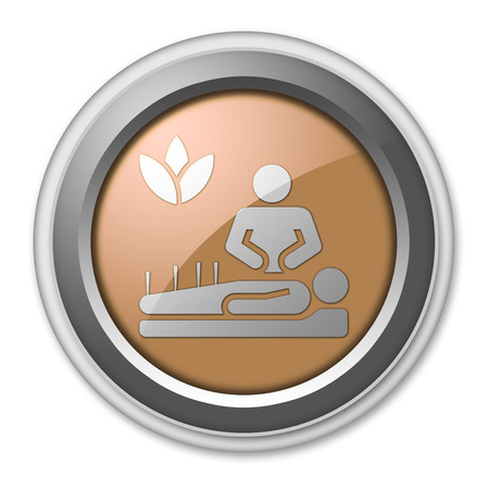 Icon, Button, Pictogram with Alternative Medicine symbolの写真素材