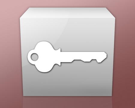 Icon, Button, Pictogram with Key symbolの写真素材