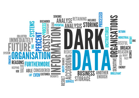 Word Cloud with Dark Data related tagsの写真素材