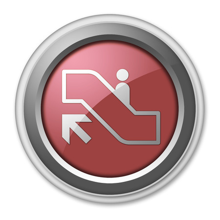 Icon, Button, Pictogram with Escalator Up symbolの写真素材