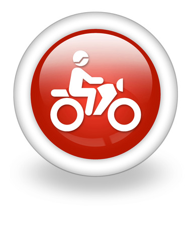 Icon, Button, Pictogram with Motorbike Trail symbolの写真素材