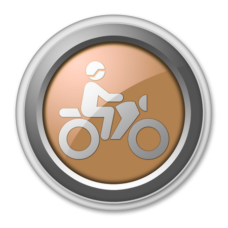 Icon, Button, Pictogram with Motorbike Trail symbolの写真素材