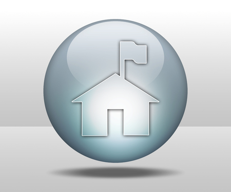 Icon, Button, Pictogram with Ranger Station symbolの写真素材