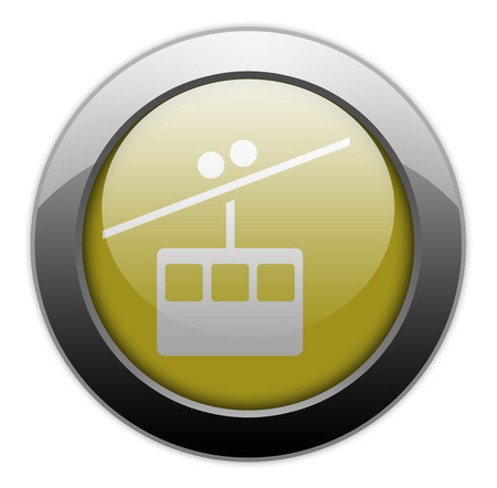 Icon, Button, Pictogram with Aerial Tramway symbolの写真素材