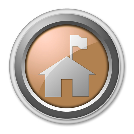 Icon, Button, Pictogram with Ranger Station symbolの写真素材