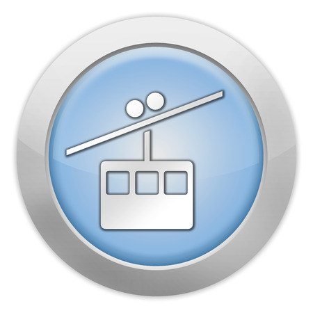 Icon, Button, Pictogram with Aerial Tramway symbolの写真素材